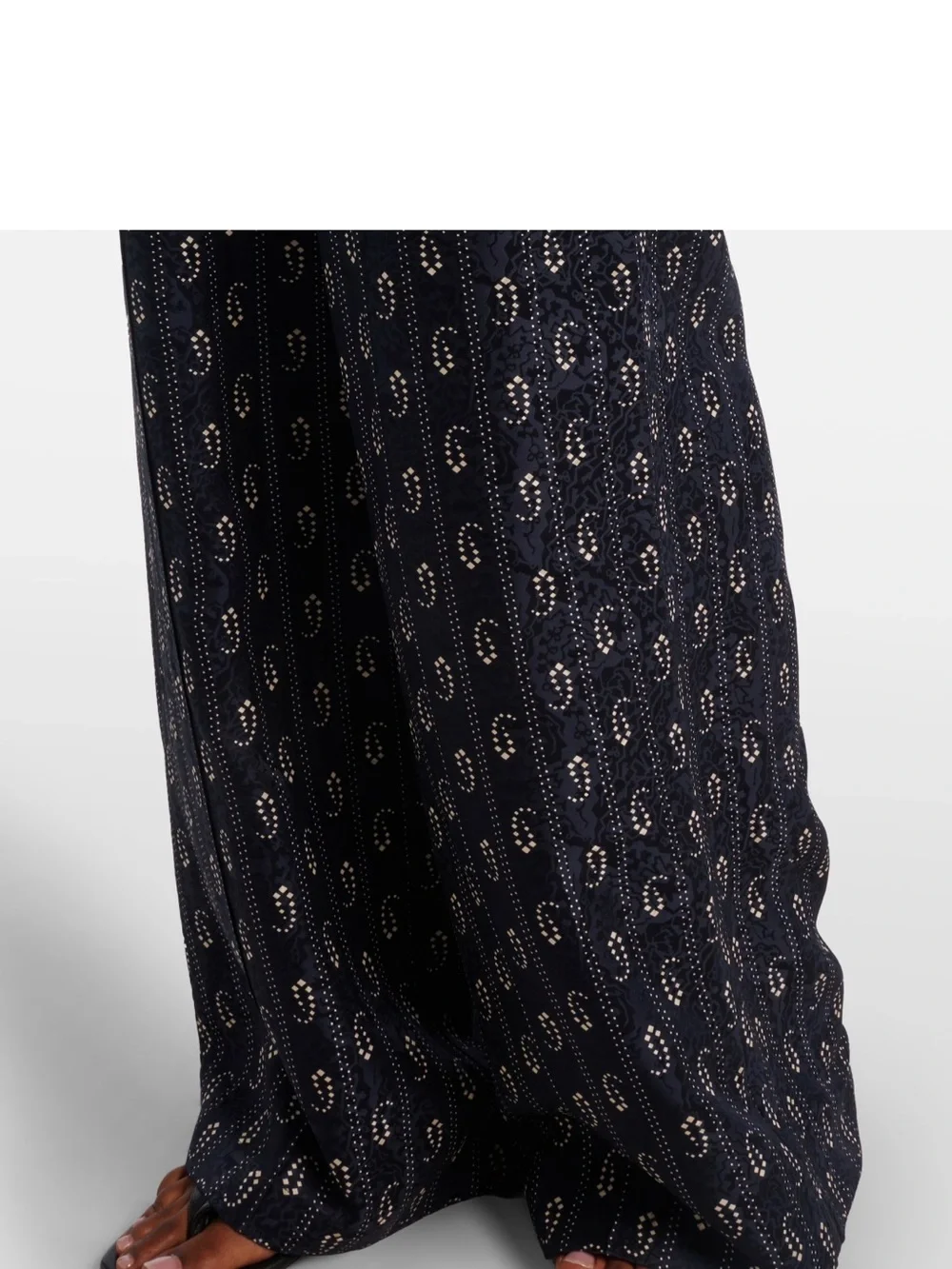 Tory Burch Paisley jacquard wide-leg pants and top set